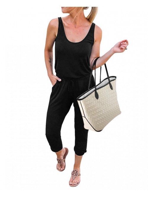 Women's Summer Jumpsuits Casual Sleeveless Jumpsui...