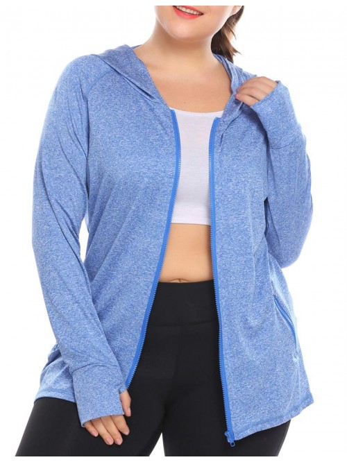 Womens Running Jackets Plus Size Lightweight Full ...