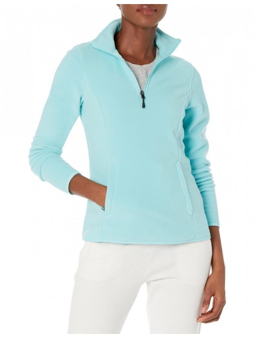 Women's Classic Fit Long-Sleeve Quarter-Zip Polar ...