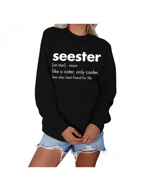 Sweatshirt for Women Seester Worlds Graphic Shirt ...