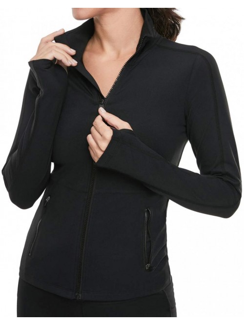 Women's Workout Yoga Jacket Full Zip Running Track...