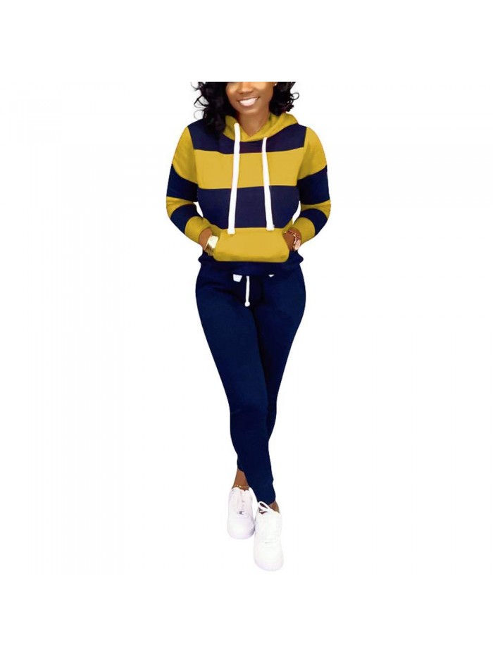 Womens 2 Piece Outfits Casual Sweatsuits Pants Set 