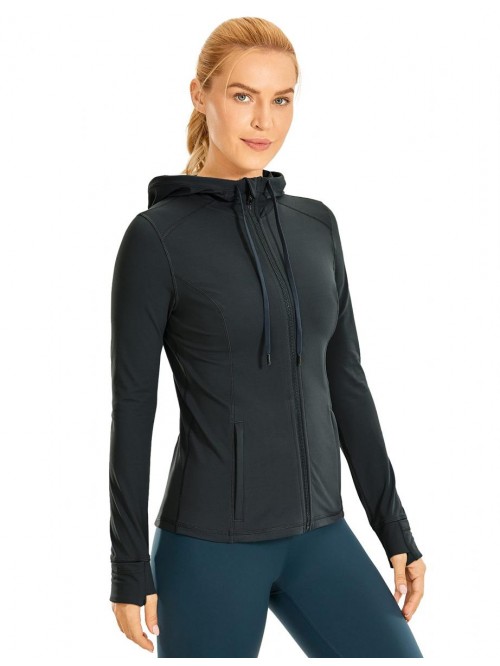 YOGA Women's Brushed Full Zip Hoodie Jacket Sports...