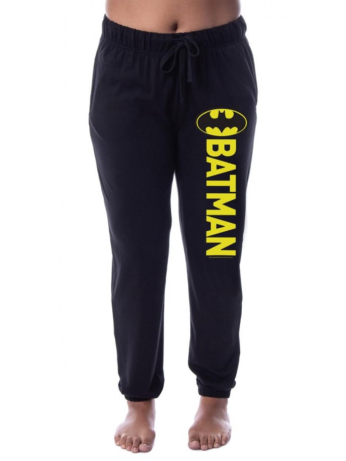 DC Comics Womens' Batman Classic Bat Logo Sleep Jogger Pajama Pants